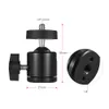 Mini Top Kafa Tripod Kafaları 1/4 "BallHead Vida Konu Baz Dağı Kamera Tripod Monopod DSLR Kamera Kamera için Adaptörü Standı