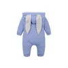 Nuovo Autunno Infantile Del Bambino Coniglio Pagliaccetti Cartoon Bunny Con Cappuccio Ragazzi Ragazze Pagliaccetti di Cotone Bambino Neonati Tute Tute Tute Tute 4382