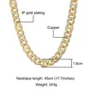 Miami Cuban Link Chain 18MM Hip Hip Jewelry Men Iced Out Chains Luxury Designer Necklace Bling Diamond Mens Gold Hiphop Rapper Fashion Boy