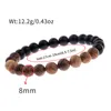 8mm Nouveau Naturel Bois Perles brin Bracelets Hommes Noir Ethinc Méditation Blanc Bracelet Femmes Prière Bijoux Yoga283w