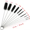 10pcs Drinking Straws Cleaning Brushes Set Nylon Pipe Tube For Bottle Keyboards Jewelry Stainless Steel Handle Clean Brush Tools D2588928