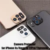 100PCs för iPhone X XR XS Max Camera Lens Protector Andra Ändra till för iPhone 11 Pro Max Kamera Skydd Härdad Glaslins