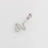 Rhinestones Body Jewelry Drop Tassel Navel Piercings Navel Belly Button Rings Snake Shape Women Bikini Bar7180648