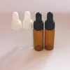 1000pc 1ml 2ml 3ml Amber Glass Dropper Bottles Essential Oil bottle Small Perfume Vials Sampling Storage Bottle LX8861