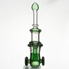 Bong colorato da 7,5 pollici per tubo dell'acqua in vetro DHL con ciotola in vetro Bong in vetro stile J Dab Rigs Oil Rig