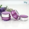 5G 10G 20G 30G cosmetische lege pot acryl make-up gezicht crème container fles hervulbare plastic cosmetische pot met deksels en innerlijke voeringen