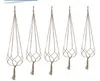 Plantenhanger jute touw bloempot handgemaakte breien plantenhouder hangende mand met haak voor binnen buiten huis tuin balkon decoratie