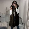 ladies faux fur vests