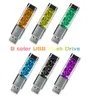 Mode Diamond Crystal USB Flash Drive Metalen Pen Drive Bulk 4G 8G 16G 32GB Memory Stick U Disk Pendrive Best Gift 64 GB Thumb Drives