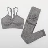 Frau yoga set 2 stücke Frauen Nahtlose Hohe Taille Sport Sets Yoga Sets Frauen Gym Kleidung Sport Tragen für Gym 8 farben2853058