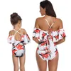 Women One Piece Outfits Swimsuit New Fashion Sexy Parent-child Swimwear Fashion Designer Bikini Mother-daughter Bathing Suits