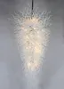 ランプ手ブエートガラスシャンデリアライトホワイトカラーリビングルームアート装飾LEDペンダントライト