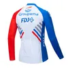 2019 FDJ Mens Long Sleeve Cycling Jersey MTB Cycling Clothing Bicycle Maillot Ropa Ciclismo sportkläder cykelkläder293s