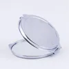 Piccolo specchio per trucco vuoto consumabile per trasferimento di calore a sublimazione stampa fai da te con foglio di alluminio specchio per trucco portatile regalo personalizzato
