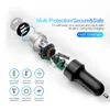 LED Display Dual USB Car Charger 5V 2.1A Universal Mobile Phone Car-Charger for Samsung S8 S9 Huawei Tablet Free Shipping