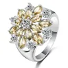 Bijoux d'explosion micro-incrusté plein diamant S925 bague zircon créative dames bijoux