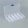 Plastic 15 Grids Compartment Adjustable Jewelry Box Necklace Earring Transparent Storage Box Case Holder Organizer Boxes