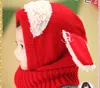 Mignon hiver enfants bavoir chiot châle super doux laine bébé cache-oreilles pour bébé garçons filles une pièce écharpe casquettes nouveau-né photographie c786