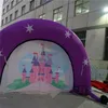 Großhandel 5 m Länge Fancy aufblasbarer Bogen mit Stern und Streifen und Gebläse für Kinder Bühne Event Performance Dekoration