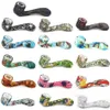 Glow In the Dark Spoon Pipes Pipes Pipe per fumare Colorful Ultimate Tobacco Tobacco Glass Oil Herb Hidden Bowl