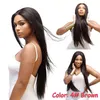 Wignee longa reta cabelo sintético Parte Oriente peruca de cabelo natural / Cosplay cabelo feminino perucas Preto Loiro divisão preto