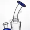 6.1" Glass Bong + Free Glass Bowl 14mm Joint Water Pipe Oil Dab Rig Color Heady Bongs Perc Beaker Bubbler Pipes 932