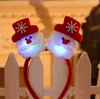 ديكورات عيد الميلاد عقال سانتا سنومان أرفار الرأس الغزلان يرتدون ملابس لطيفة الأطفال إكسسوارات الشعر الكبار الفرقة 1