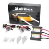 MAKIBES 6000K H7 55W 12 VキセノンHIDキットカーヘッドライトキセノン電球スリムバラスト - ブラック+シルバー