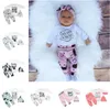 Set di abbigliamento per neonato48 stili Ragazze Ragazzo Baby Bear Pagliaccetti Tute Pantaloni Cappello 3 pezzi / 4 pezzi Abiti per bambini che tornano a casa Set abbigliamento per bambini BY1247