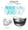 Maschera antipolvere PM2.5 Maschere per ventilatori elettrici intelligenti Anti-inquinamento Allergia ai pollini Copertura protettiva per il viso traspirante 4 strati Protect1