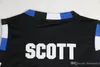 大学NCAA One Tree Hill Ravensバスケットボールジャージーブラザー映画3 Lucas Scott 23 Nathan Scottブラックホワイトブルードロップ輸送