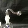 Accessoires de bongs en verre de pot transparent de tube de S