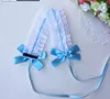 Party cosplay Anime Waitress Maid Handmade Lolita Bows KC Headband Ribbon Lace Headdress Sweet Vintage Headwear clips Costume Accessories