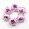 50 pièces 5 cm pivoine tête de fleur soie fleurs artificielles pour la décoration de mariage bricolage couronne décorative fausses fleurs