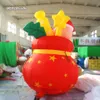 Christmas Inflatable Santa's Gift Bag 3m Height Large Blow Up Red Candy Cane Box For Xmas Decoration