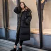 Kvinnors Down Parkas Filosofi Vinter Oversized Coats Tjock Jacka Kvinnor Hooded Collar Cotton Coat Long Female Parka