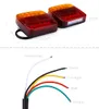 12V Trailer Truck Tylna Ogon Light Turn Signal Nume Numer Plate Lampa