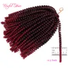 Ombre Blondynka Wiosna Twist Crochet Braid Hair Extensions Dokładny Curl Z Pre Tiwsted Syntetyczny Przedłużanie Włosów Xpression Hair Hair