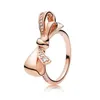 NYHET 2019 100 % 925 Sterling Silver Pandora Rose Gold Shine Kärleksskrift Skärvor av glittrande ring för Europa Originalmodesmycken för kvinnor