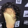 شورت بيكسي قطع Wige Short Bob 150 134 Lace Human Haire Wigy للنساء السوداء مسبقًا مع شعر الطفل الطبيعي REMY2885812