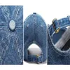 Denim baseball kepsar sommarpojkar flickor för barn solid cowboy snapback pappa hatt böjd takkåpa ljjj112