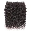 Water wave bundles 3pcslot natural color remy Indian human hair wefts no shedding curly extension8303669