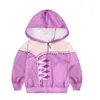 Snow Queen II Costume Enfant Vestes À Capuche Cosplay Outwear pour Enfants Zipper Hoodies Manteaux Garçons et Filles Manteau Vêtements