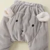 4 color 2019 autumn new baby cartoon animal plush big butt pants cold warm children's trousers P039