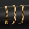 Whole 1832 inches SilverRose GoldGoldBlack 316L Stainless Steel 24mm Ball Chain Pendant Necklace Jewelry for womenmen1466129