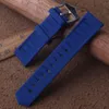 Blue Silicone Rubber Watchband High Quality Watch Band Straps 18mm 20mm 22mm 24mm 26mm 28mm For Sport Watches Driving Men Bands213s