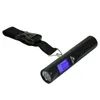 Azul Digital Backlight Eletrônico 40 kg / 10g portátil bagagem bolso Balança Ponderação Escala com lanterna tocha