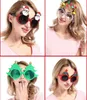 2019 hot Kerst Bril Kerstversiering Props Bril Prom Party Grappige Glazen Kerstman kerstcadeau Hoed Nieuwjaar