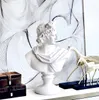 Rétro David tête Portraits buste vénus Statue michel-ange Buonarroti décorations pour la maison résine artisanat Art matériel 36 cm
