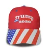 Donald Trump 2020 Baseball Cap Gör Amerika Bra igen Hat Star Stripe USA Flagga Skriv ut Sport Outdoor Cap LJJA2954